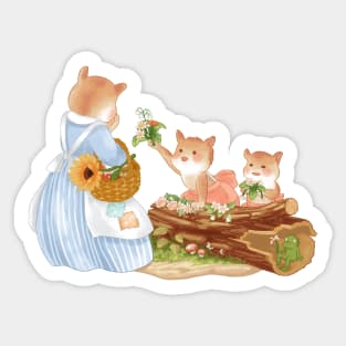 Flowers For Mum - Critter Flower Shop Sticker